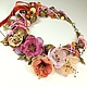 Dawn Rose. Choker, removable floral decor, Necklace, St. Petersburg,  Фото №1