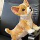 Realistic Corgi puppy, collectible toy, Stuffed Toys, Davlekanovo,  Фото №1