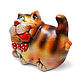 Заказать Ceramic figurine 'Yatsek the Cat'. Ceramics A. Boka. Ярмарка Мастеров. . Figurine Фото №3