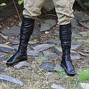 Субкультуры handmade. Livemaster - original item Black leather boots. Handmade.