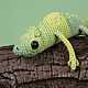 Knitted Chameleon George soft Toy Lizard Green. Amigurumi dolls and toys. Вязаные игрушки - Ольга (knitlandiya). Online shopping on My Livemaster.  Фото №2