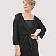 Order Long cardigan knitted cotton black. Yana Levashova Fashion. Livemaster. . Cardigans Фото №3