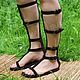 Roman Sandals suede Open with zipper Chocolate. Sandals. Katorina Rukodelnica HandMadeButik. My Livemaster. Фото №4