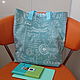 Beach Bag Female Shopper Shoulder Bag Blue Shoulder Bag. Beach bag. Mechty o lete. Ярмарка Мастеров.  Фото №6