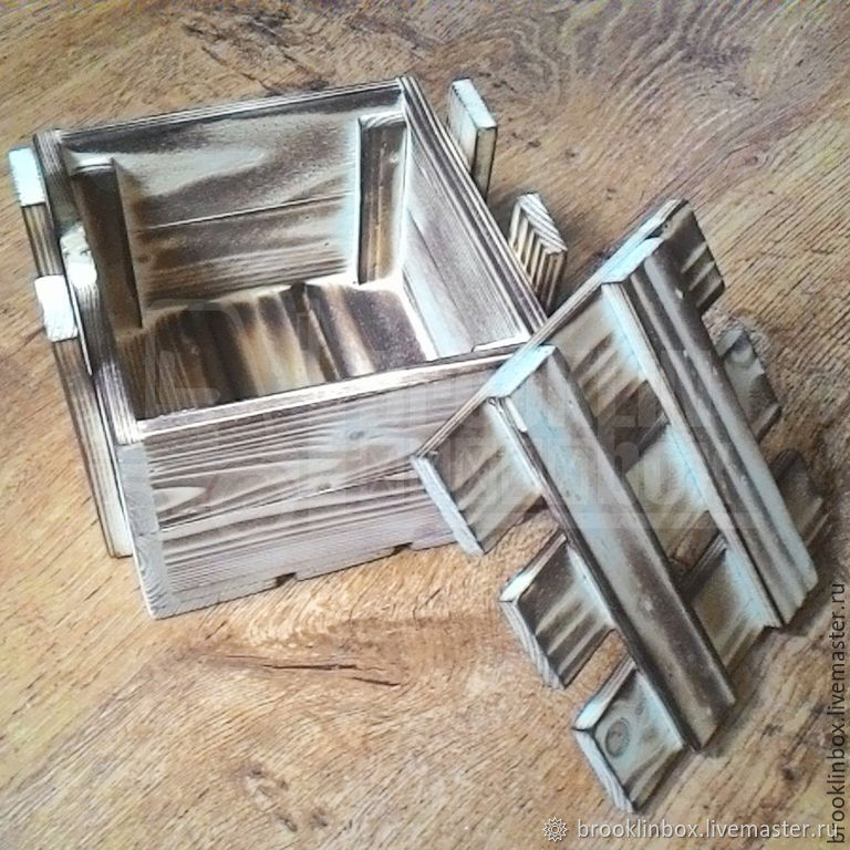 Ящик деревянный подарочный с крышкой купить в интернет-магазине Ярмарка ...