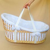 wicker baby doll moses basket australia