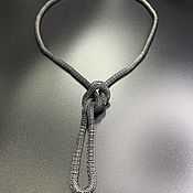 Материалы для творчества handmade. Livemaster - original item Necklace base art.7-5 with knot gunmetal color. Handmade.