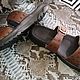 Order Men's flip - flops made of genuine ostrich leather, in stock!. SHOES&BAGS. Livemaster. . Slippers Фото №3