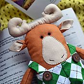 Куклы и игрушки handmade. Livemaster - original item Stuffed Moose Toy. Handmade.