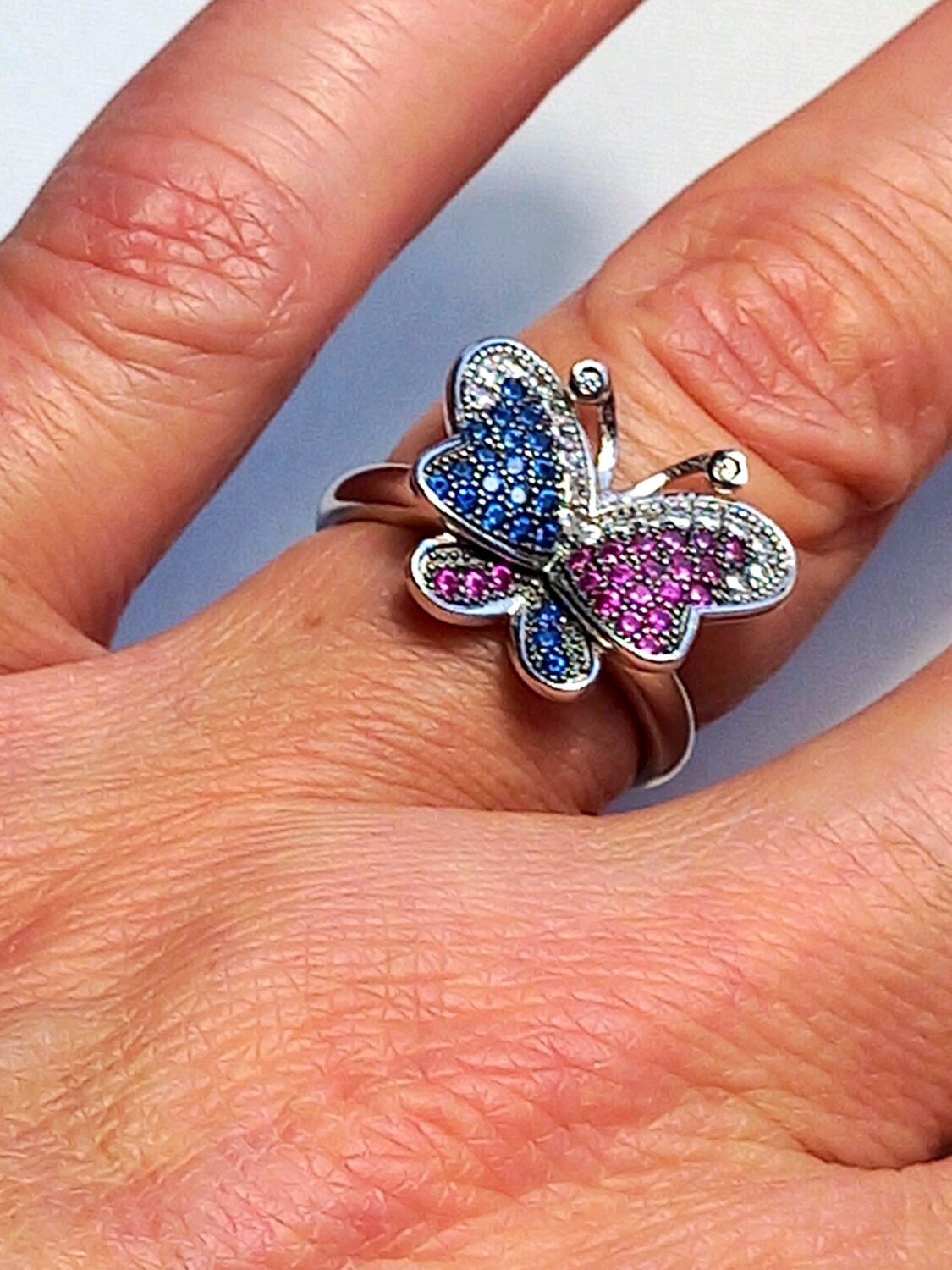Кольцо с бабочкой коллекция Адрия