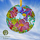 The sunchaser. Hummingbird. Stained glass watercolor. Dream catchers. Vitreous Wood***Tatiana***. My Livemaster. Фото №6