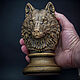Wolf sculpture, figurine table animal head. Sculpture. VoronFab Sculpture workshop. Online shopping on My Livemaster.  Фото №2