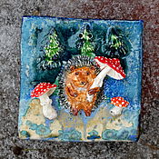 Картины и панно handmade. Livemaster - original item Ceramic panel 