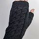 Eugene's mittens, black. Mitts. HOBBIMANIYA. My Livemaster. Фото №5