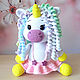 Knitted toy Unicorn Molly. Stuffed Toys. yuliya-dudkova. Online shopping on My Livemaster.  Фото №2