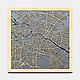 Многослойная карта города Берлин  60х60 см, Карты мира, Москва,  Фото №1