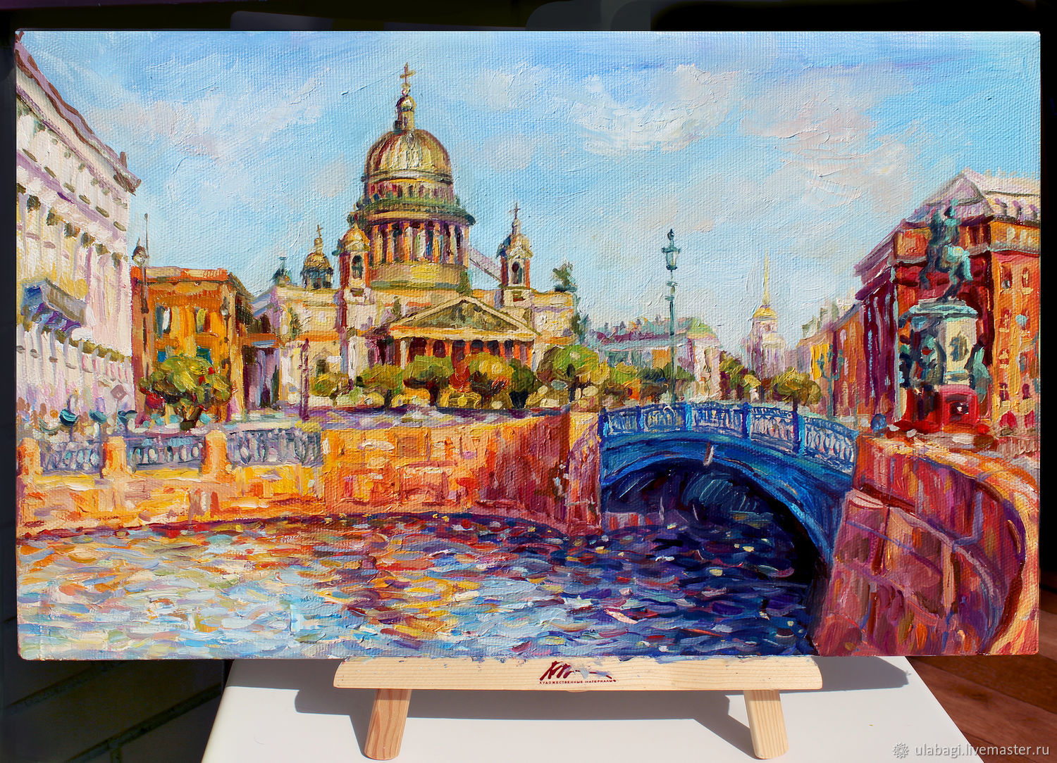 Картина Санкт Петербург акриловыми красками