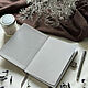  Подарочный набор кожаный блокнот + свеча. Блокноты. Birkiboom. Интернет-магазин Ярмарка Мастеров.  Фото №2