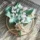 Brooch ' Golden Lily of the Valley'. Brooches. fantasy flowers. My Livemaster. Фото №4