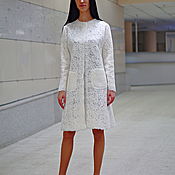 Одежда handmade. Livemaster - original item White wool cardigan by YAGA. Handmade.