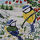 Kit embroidery with beads 'BIRDS-TITMOUSE', Embroidery kits, Ufa,  Фото №1