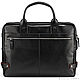 Leather business bag 'Roger' (black). Classic Bag. Russian leather Guild. Online shopping on My Livemaster.  Фото №2