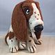 Toy from wool dog Basset Bonya. Felted Toy. colorlight (colorlight). Online shopping on My Livemaster.  Фото №2
