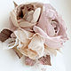 FABRIC FLOWERS. The branch of roses. ' Vintage Trio '. Brooches. fioridellavita. Online shopping on My Livemaster.  Фото №2