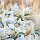 Painting watercolor Lily. White lilies. Painting with flowers. Pictures. Pictures for the soul (RozaSavinova). Online shopping on My Livemaster.  Фото №2