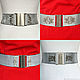 Order silver elastic belt with decoration and without, and a variety of buckles. elastic belt. Livemaster. . Belt Фото №3