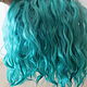 Mohair tress (blue) (for dolls). Doll hair. Hair and everything for dolls. My Livemaster. Фото №6