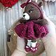 Мягкая игрушка ручной работы, оленёнок в платье. Амигуруми куклы и игрушки. Мария Попова. Ярмарка Мастеров.  Фото №4