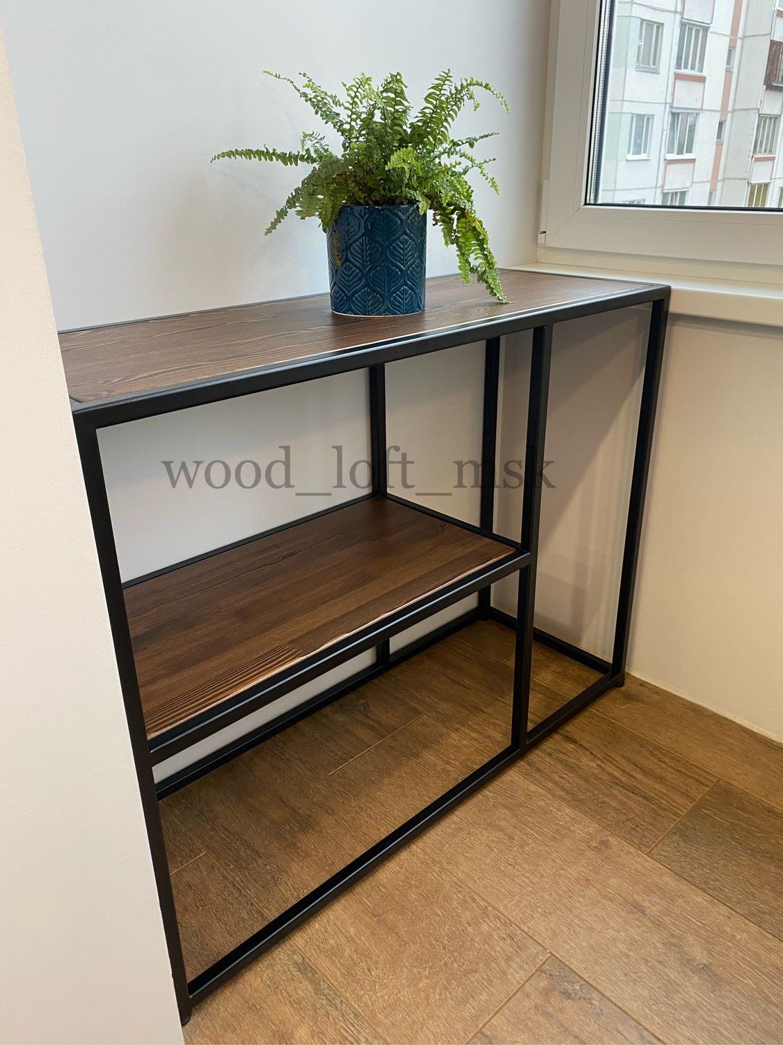 Стеллаж- этажерка из дерева и металла в интернет-магазине Ярмарка ...