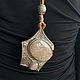  large jewelry, stylish pendant on a long cord, boho pendant. Pendant. Treasures Of Aphrodite. My Livemaster. Фото №5