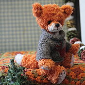 Куклы и игрушки handmade. Livemaster - original item Teddy the fox Leon. Handmade.