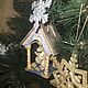 Ватная игрушка на елку"Белка затейница". Елочные игрушки. DIY-Christmas toys. Интернет-магазин Ярмарка Мастеров.  Фото №2