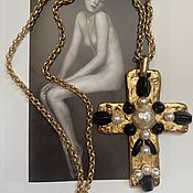 Винтаж handmade. Livemaster - original item The Dark Woman`s Charms. pendant on a chain. France.. Handmade.