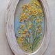 Oil painting 'Yellow flowers. Provence', framed, oval. Pictures. Zhanne Shepetova. My Livemaster. Фото №4