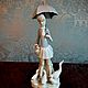 Винтаж:  Девушка с зонтиком и гусями от Lladro, Статуэтки винтажные, Астана,  Фото №1