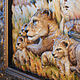 Painting-bas-relief 'Lions'. Panels. OrthodoxArt (orthodoxart). My Livemaster. Фото №5