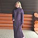 Jersey dress. Maxi. Color violet. Dresses. Olga Lado. My Livemaster. Фото №6