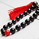 Red rosary beads in black agate. Rosary. The star of Siberia. Online shopping on My Livemaster.  Фото №2