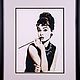 Cross stitch Audrey Hepburn. Panels. FavoriteStitch. Online shopping on My Livemaster.  Фото №2