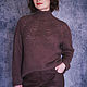 "Chocolate truffle"свитер из кид-мохера с шелком. Свитеры. Bohemian Garden. Ярмарка Мастеров.  Фото №6