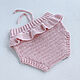 A gift for a newborn: a cap and bloomers for a girl pink. Gift for newborn. babyshop. My Livemaster. Фото №6