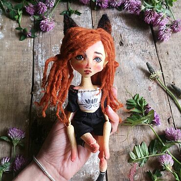 ручной работы. Ярмарка Мастеров - ручная работа Лисичка Даша. Кукла из ткани. Handmade.