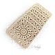 Punto servilletas de soporte. ' Galletas de cacahuete'. Swipe. Cross stitch and beads!. My Livemaster. Фото №5