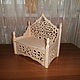The Eastern throne with openwork pattern. Doll furniture. Anna. Doll furniture (komfortno). Online shopping on My Livemaster.  Фото №2