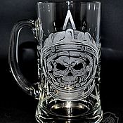 Посуда handmade. Livemaster - original item Astronaut. Big beer mug. Handmade.