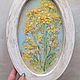 Order Oil painting 'Yellow flowers. Provence', framed, oval. Zhanne Shepetova. Livemaster. . Pictures Фото №3
